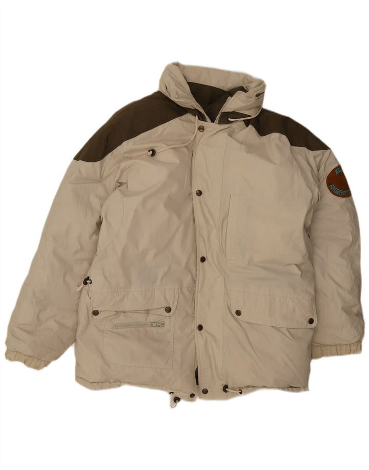 Stratos Veste matelassée réversible à capuche pour homme UK 38 Beige moyen Colourblock