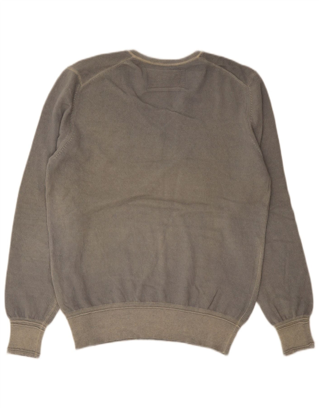 Playlife Pull col V pour Homme en Laine Grise Large