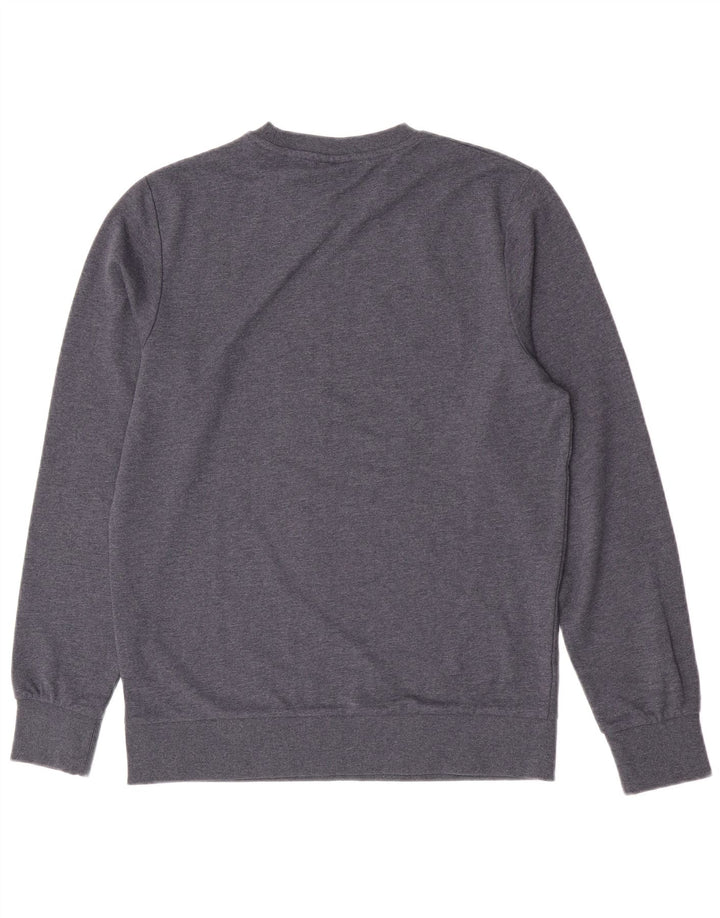 Jack & Jones Sweat-Shirt Graphique en Coton Chiné Bleu Moyen Homme
