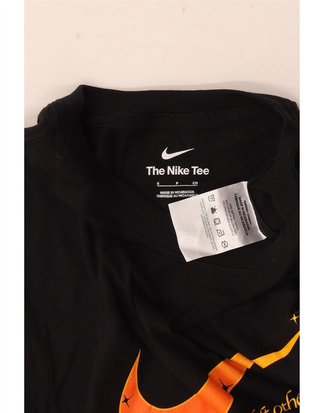 Nike T-shirt graphique pour homme en coton noir Taille S