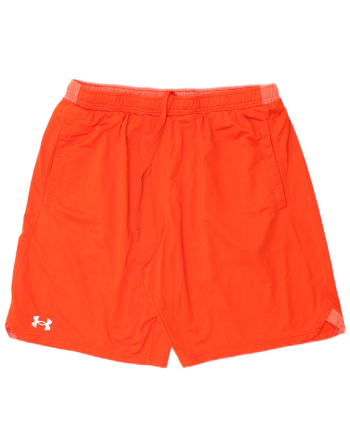 UNDER ARMOUR Short de sport homme XL Orange Polyester
