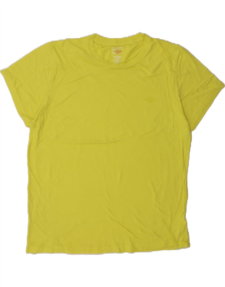 DOCKERS Mens T-Shirt Top 2XL Yellow Cotton Vintage Dockers and Second-Hand Dockers from Messina Hembry 