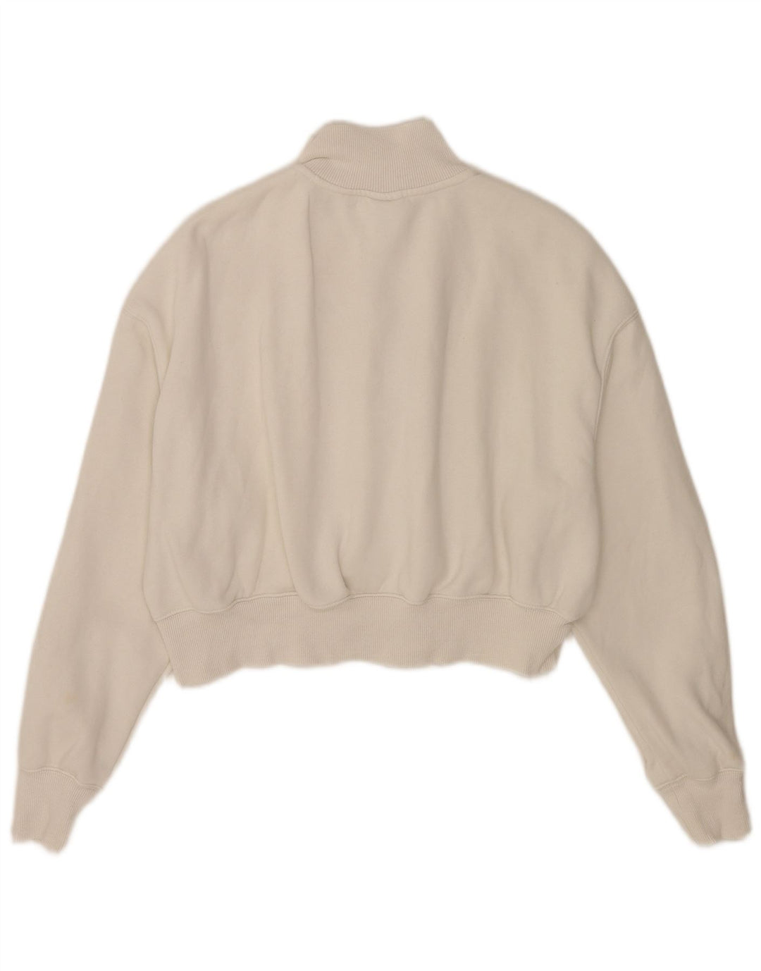 Nike Sweat-shirt surdimensionné à col zippé pour femme UK 10 Petit Blanc