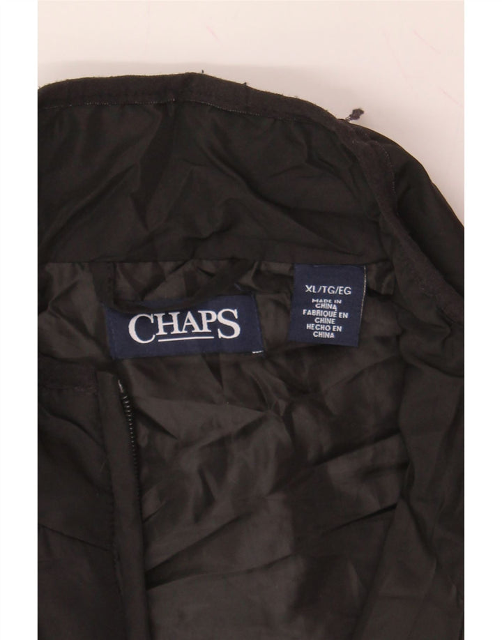 CHAPS Mens Gilet UK 42 XL Black Polyester Vintage Chaps and Second-Hand Chaps from Messina Hembry 