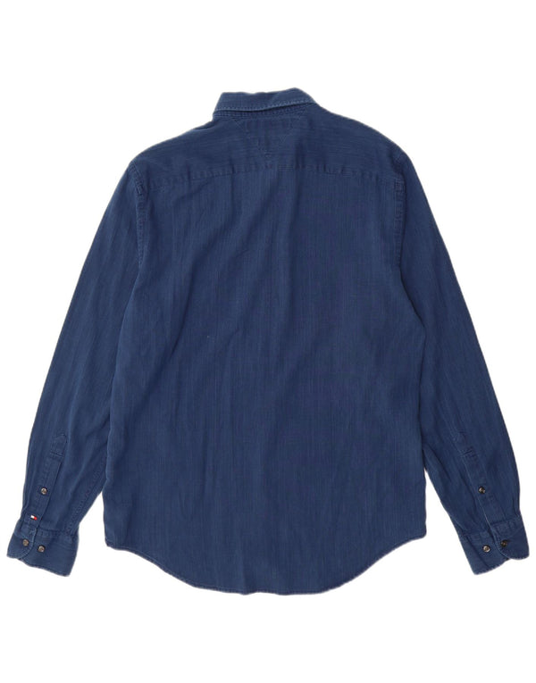 TOMMY HILFIGER Chemise New York Fit Homme Bleu Moyen Coton