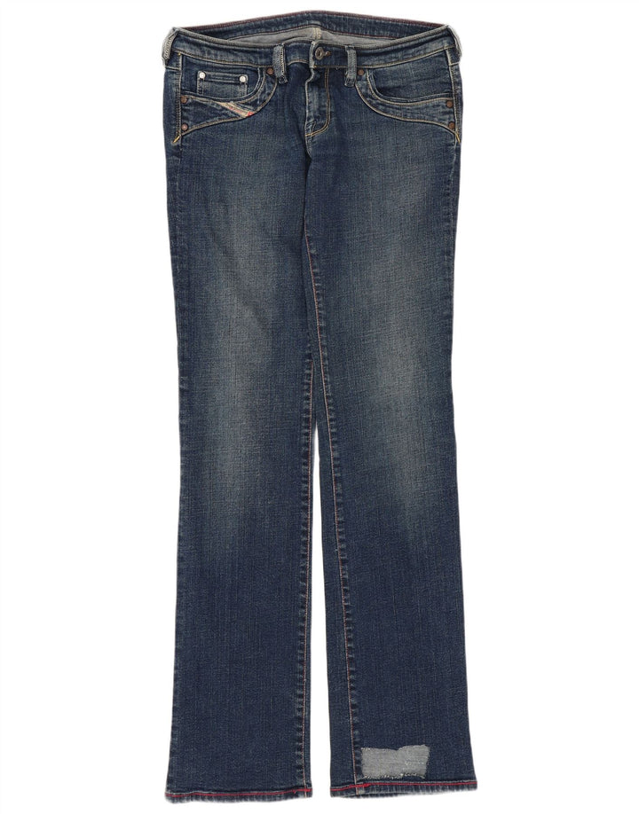 DIESEL Jean droit vieilli femme W29 L33 coton bleu
