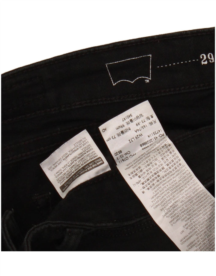 LEVI'S Jean skinny taille moderne pour femme W29 L32 en coton noir