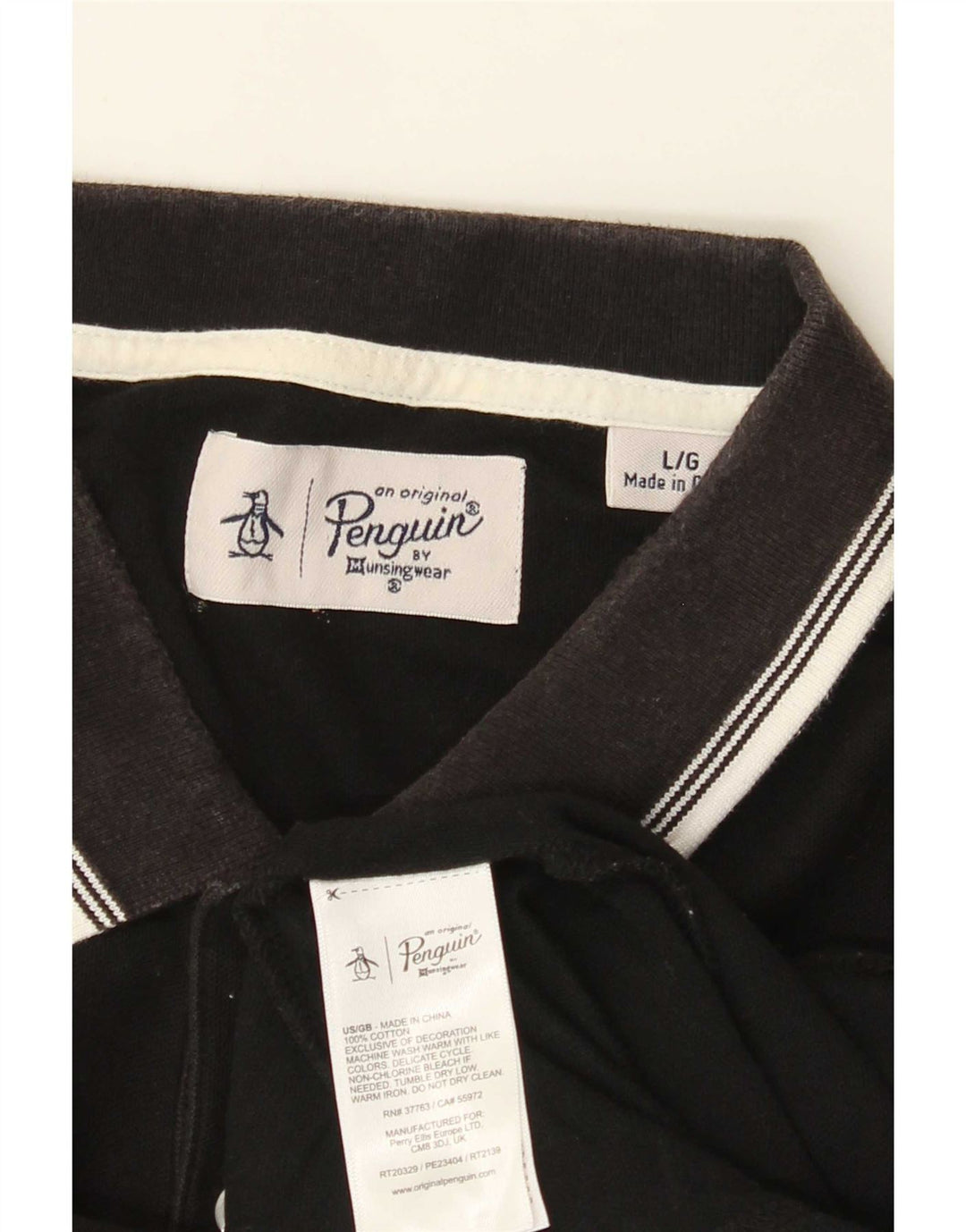 Penguin Polo Homme Grand Noir Coton
