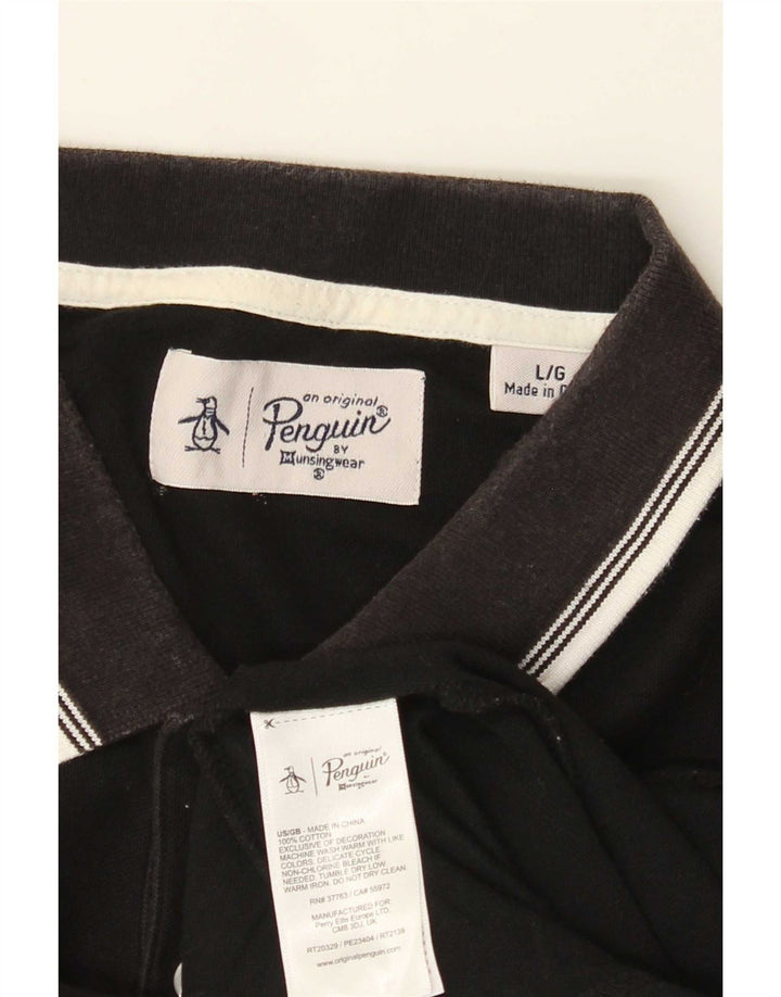 Penguin Polo Homme Grand Noir Coton
