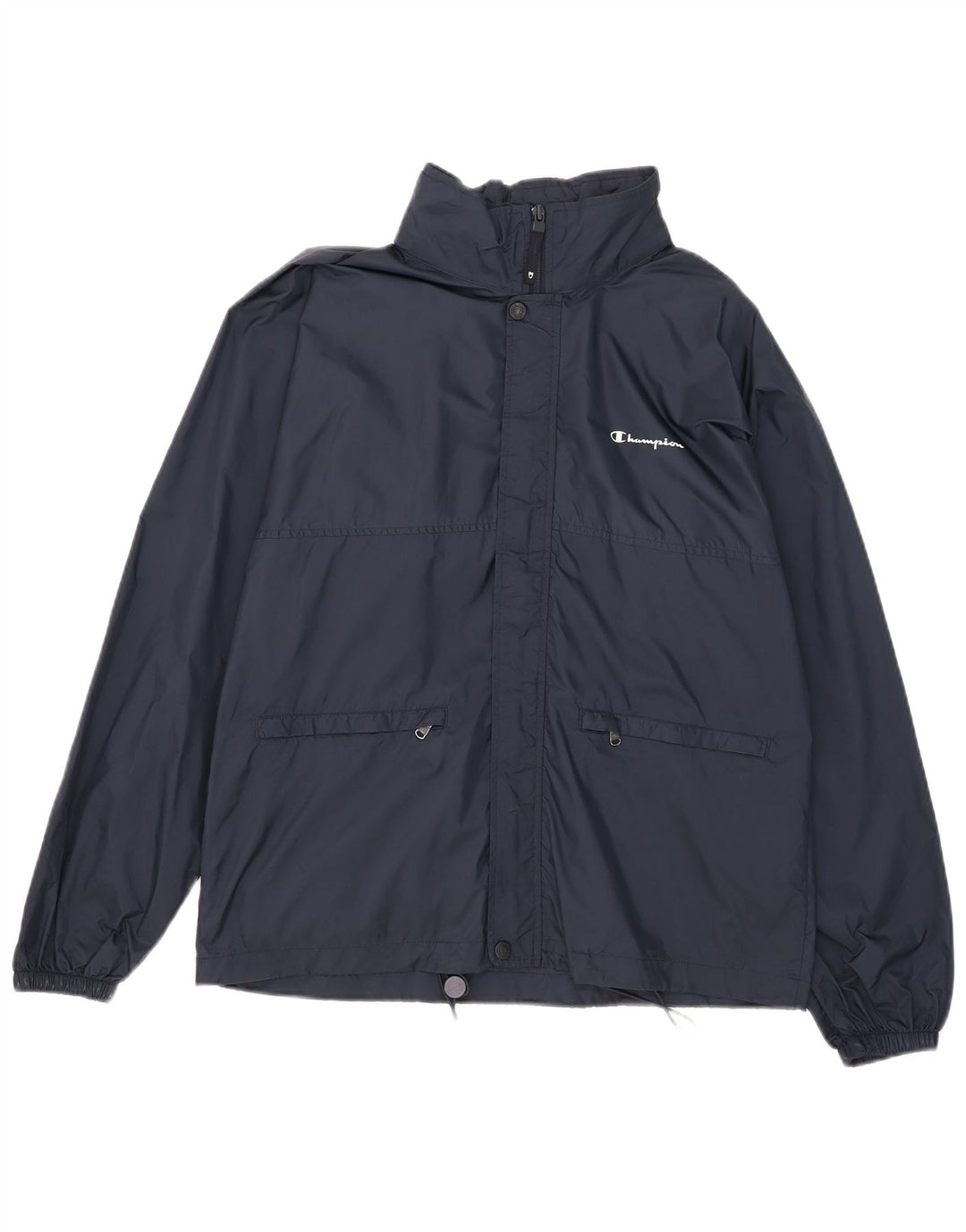 Champion Veste de pluie à capuche pour homme UK 36 Small Bleu marine Polyamide