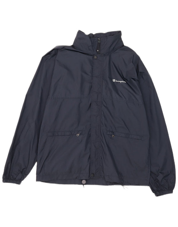 Champion Veste de pluie à capuche pour homme UK 36 Small Bleu marine Polyamide
