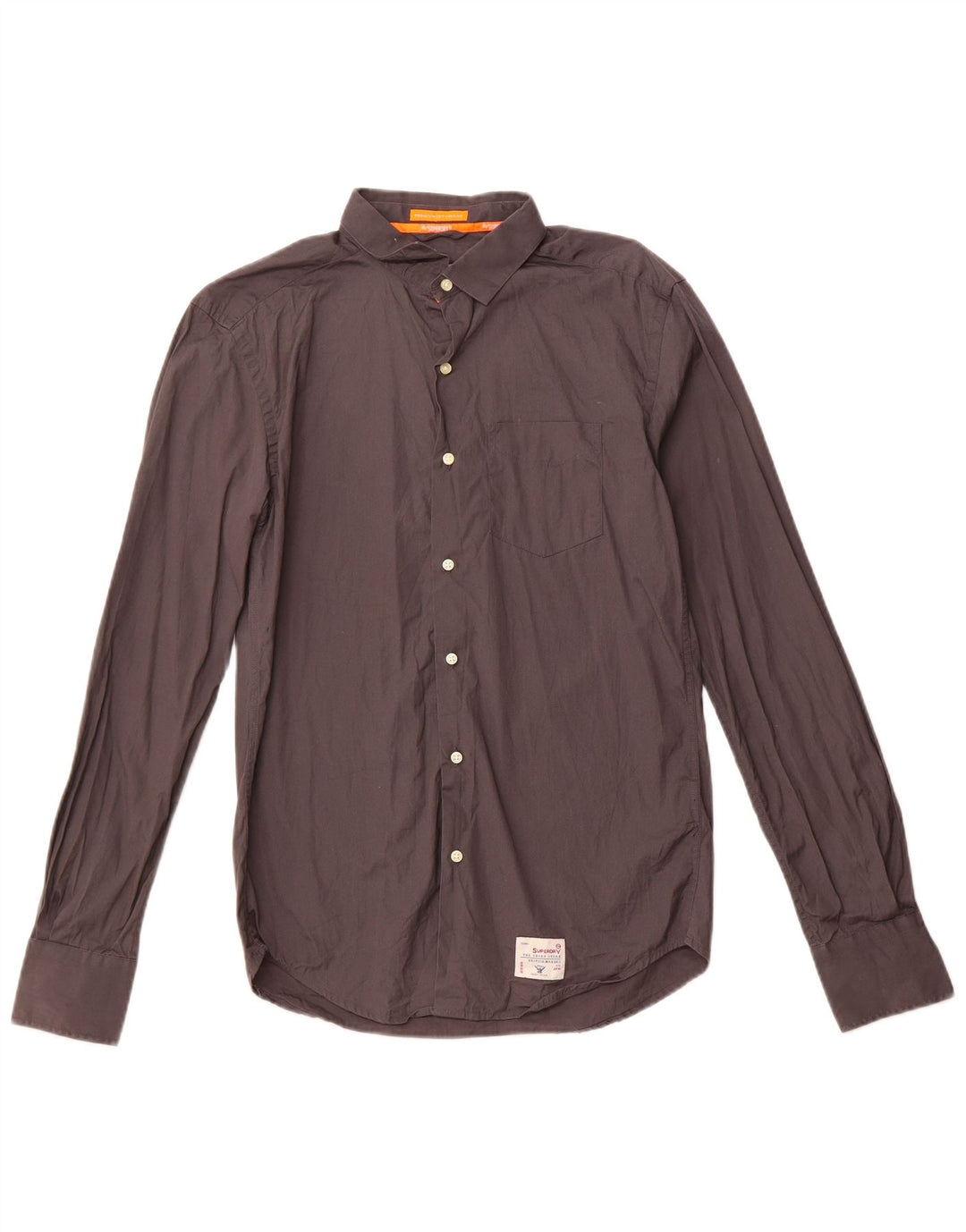 SUPERDRY Chemise Homme Gris Moyen Coton