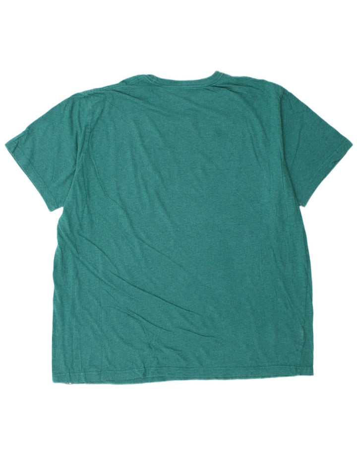 EDDIE BAUER T-Shirt Homme Top 2XL Vert Coton