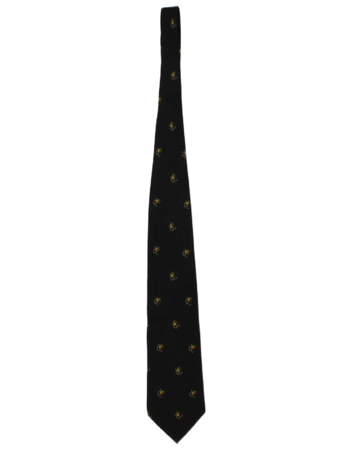 Valentino Cravate Cravate Homme Taille Unique Noir Floral Soie Designer
