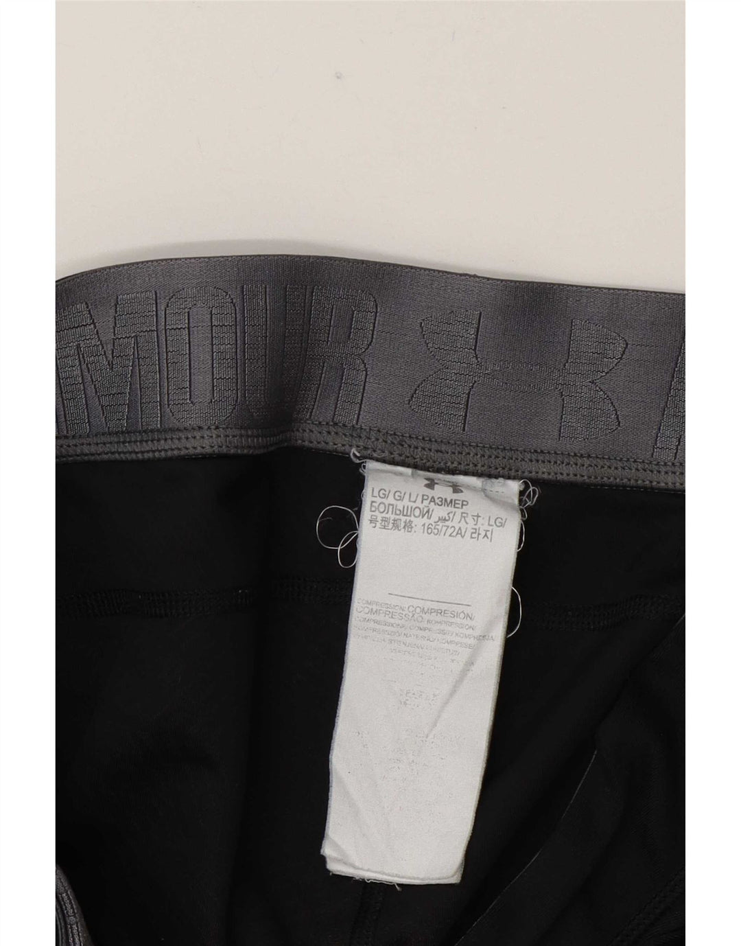 Under Armour Legging Capri Femme UK 46 Large Noir Polyester
