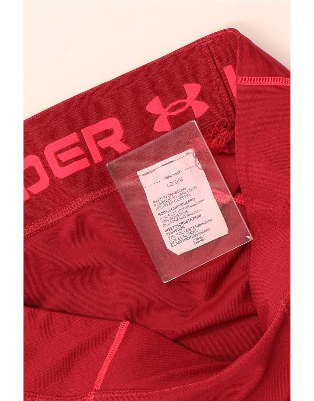 Under Armour Short de sport pour femme UK 14 Large Rouge