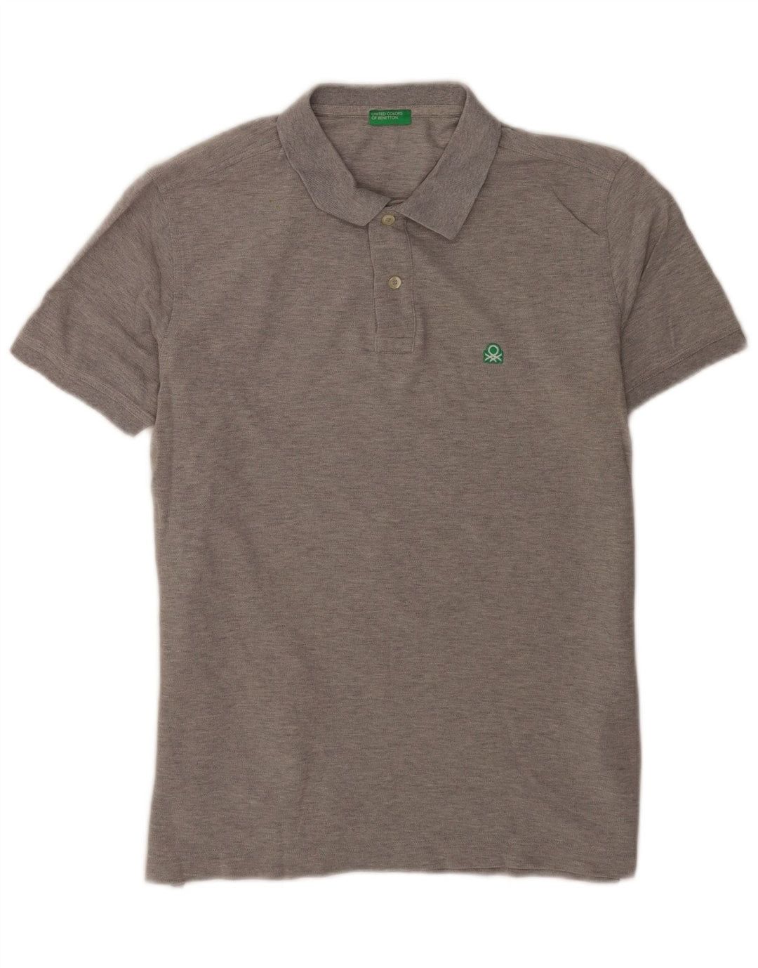 Benetton Polo Homme Large Gris Coton