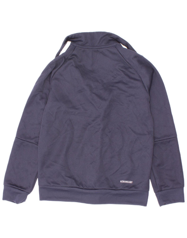 Veste de survêtement Adidas Garçon Aeroready 7-8 ans Bleu Marine Polyester