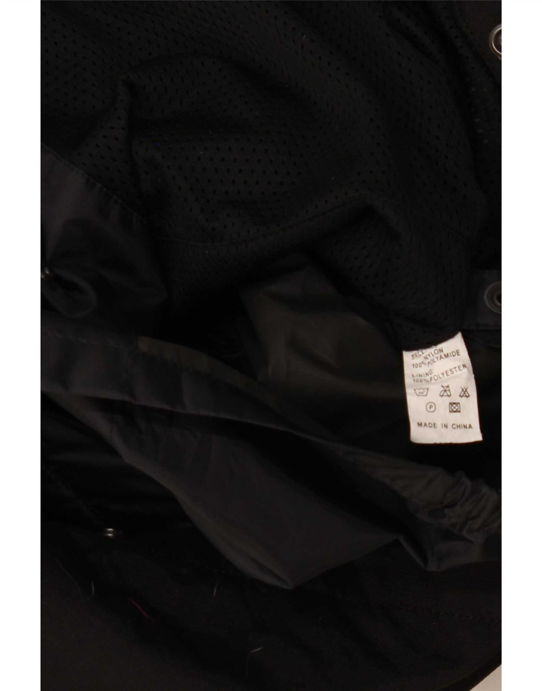 vintage Veste Racer Homme UK 38 Nylon Noir Moyen