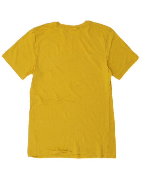 Nike T-shirt graphique pour homme en coton jaune petit