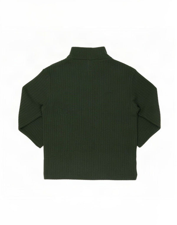 Zara Womens Crop Blouse Top UK 8 Small Vert Viscose