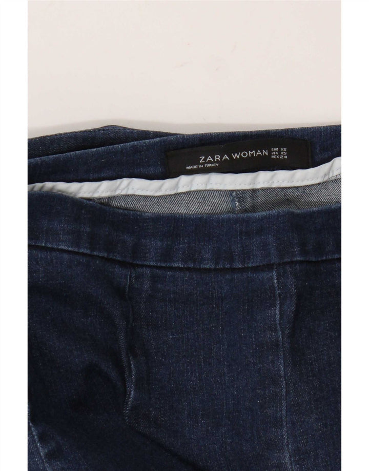 Zara Femme Jean Évasé XS W24 L29 Bleu Marine