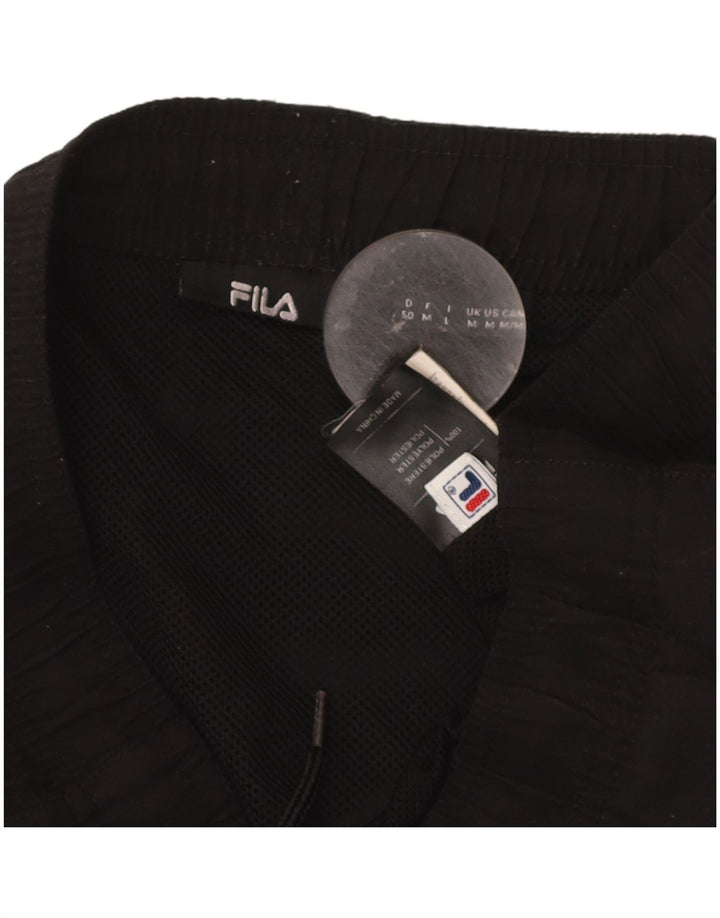 FILA Mens Graphic Sport Shorts Medium  Black Polyester
