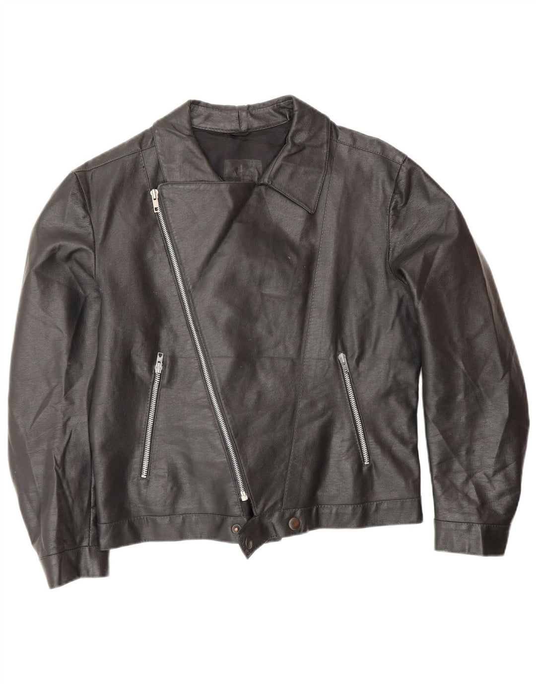Veste motard en cuir homme vintage UK 38 Noir Moyen
