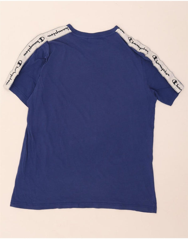 Champion T-Shirt Graphique Homme XL Bleu Colorblock
