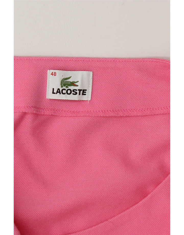 Lacoste Robe basique sans manches pour femme Taille 48 XL Rose