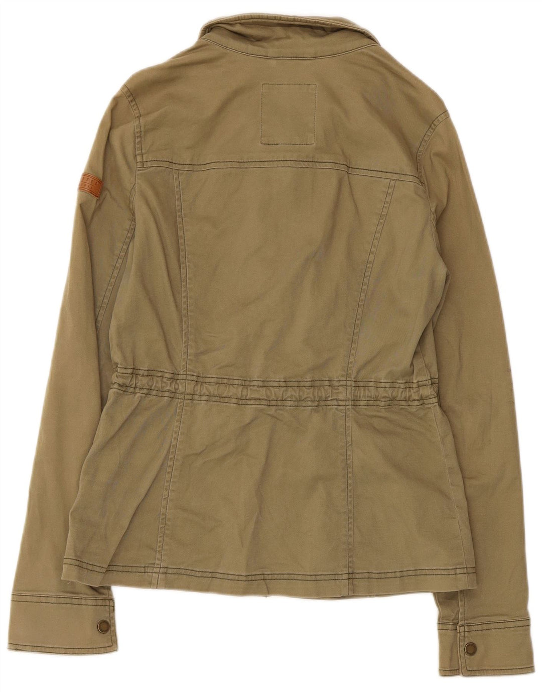Hollister Veste utilitaire pour femme UK 12 Coton kaki moyen