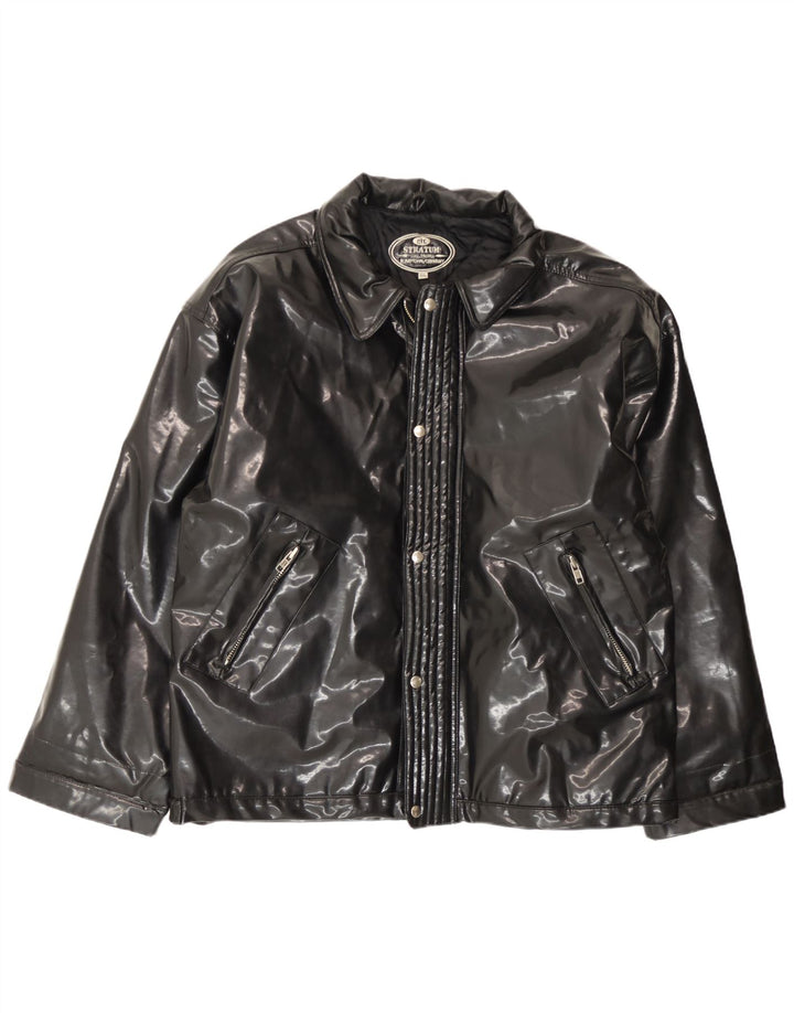 Veste Bomber Homme Vintage UK 44 2XL Noir