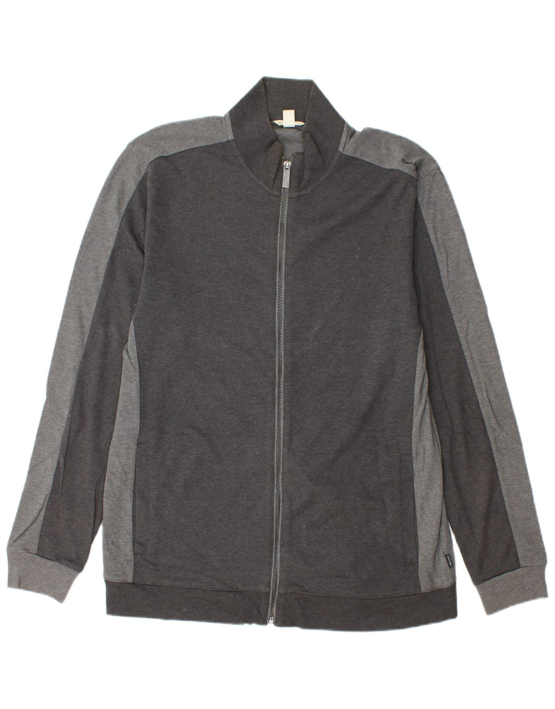 CALVIN KLEIN Veste de Survêtement Homme Large Gris Coton