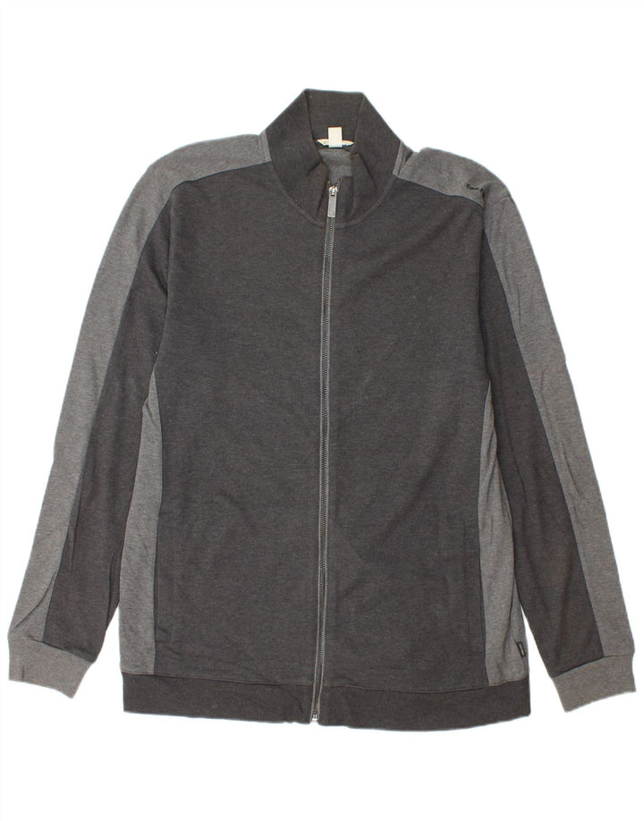 CALVIN KLEIN Veste de Survêtement Homme Large Gris Coton