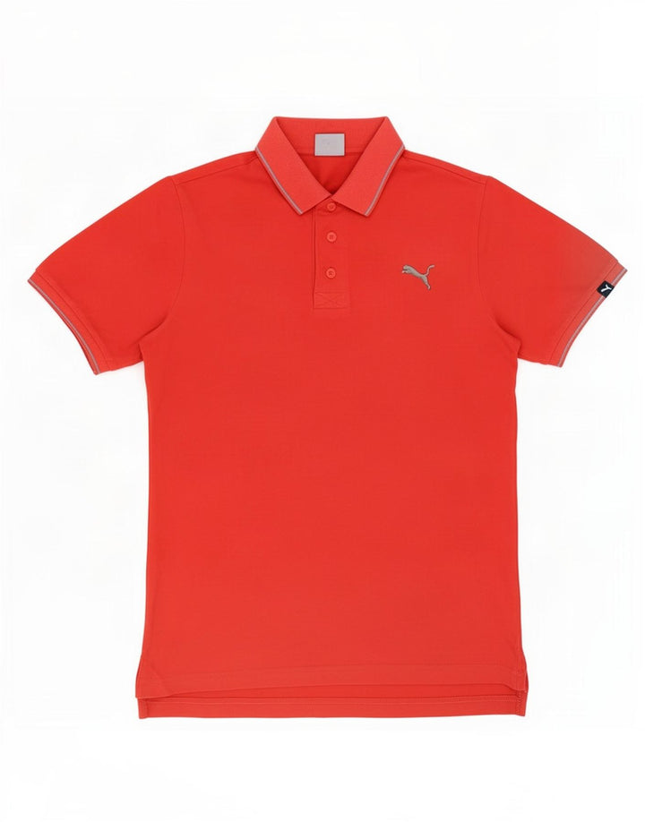 Puma Polo Homme Petit Rouge Coton