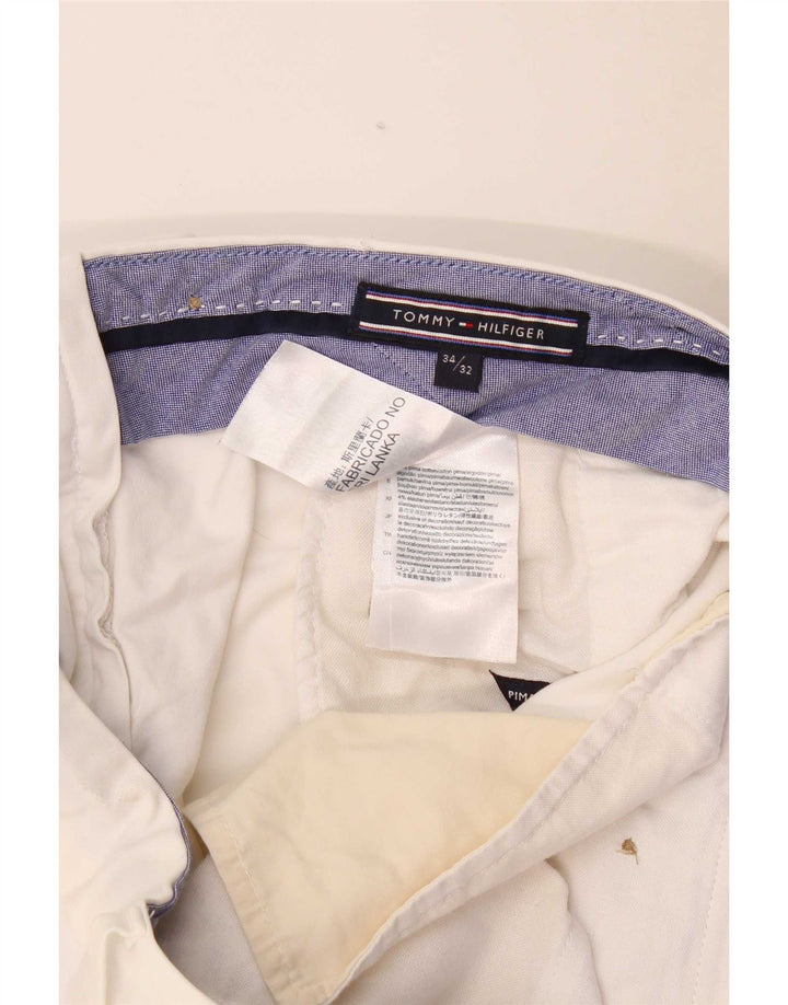 Tommy Hilfiger Pantalon Chino Slim Homme W34 L32 Blanc