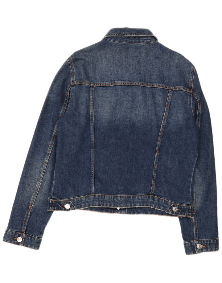 Zara Veste en Jean Femme UK 18 XL Coton Bleu