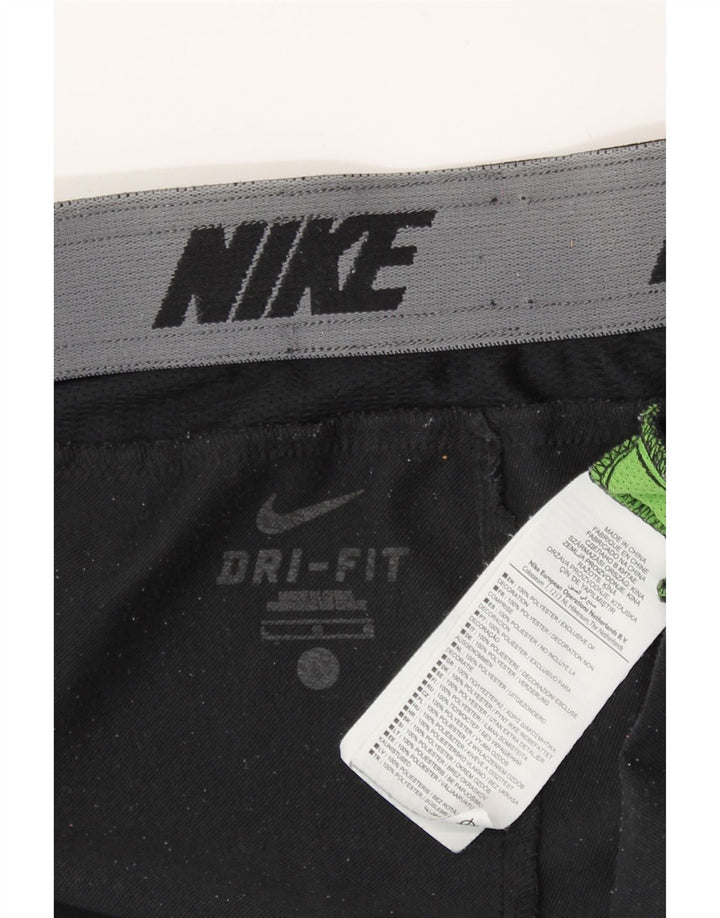 Nike Pantalon de survêtement Dri Fit pour homme Taille L en polyester color block noir