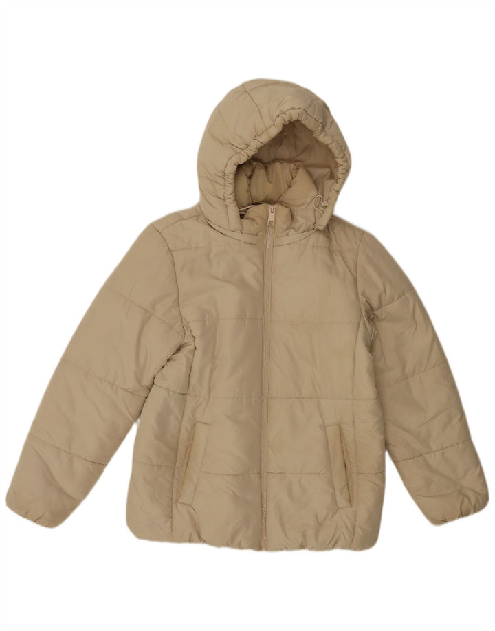 Marks & Spencer Veste rembourrée à capuche pour femme UK 12 Medium Off White
