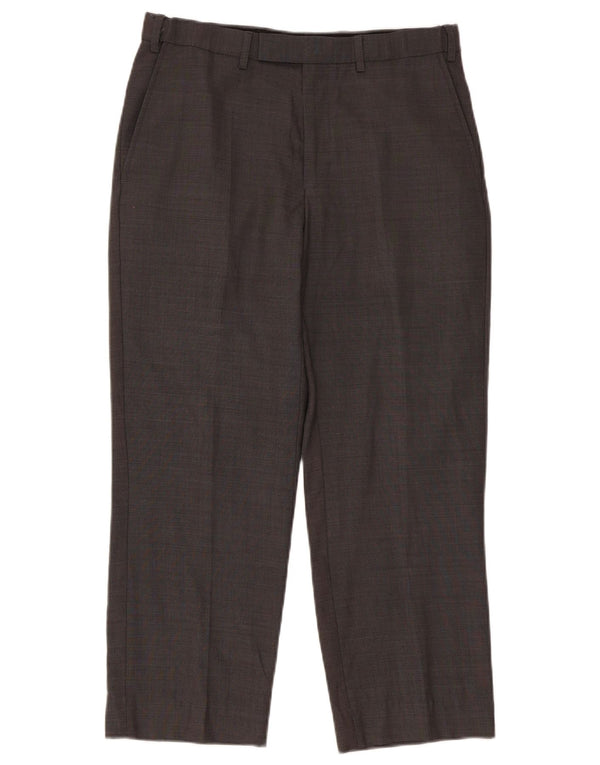 Marks & Spencer Pantalon de costume droit coupe ajustée pour homme W32 L26 Gris laine