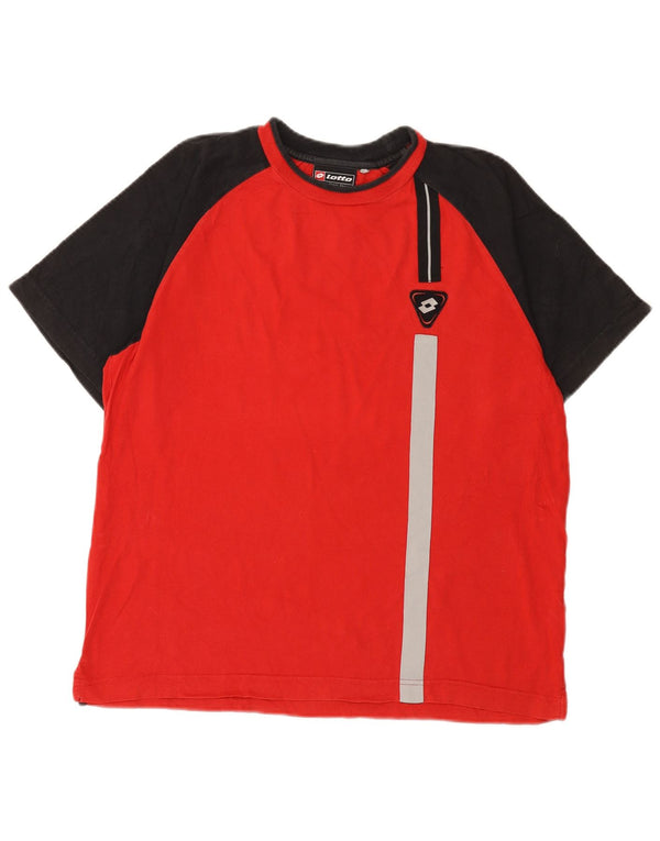 Lotto T-Shirt Homme Rouge Moyen Colourblock
