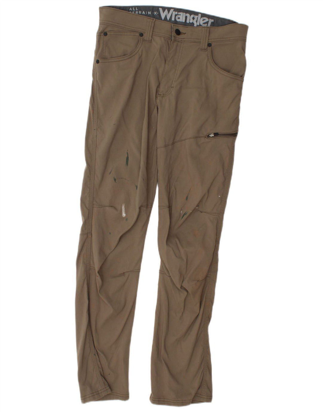 Wrangler Pantalon Cargo Droit Homme W30 L30 Kaki Nylon