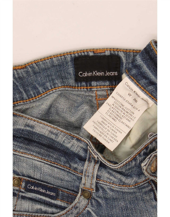 Calvin Klein Jean Slim Femme W26 L30 Bleu Coton