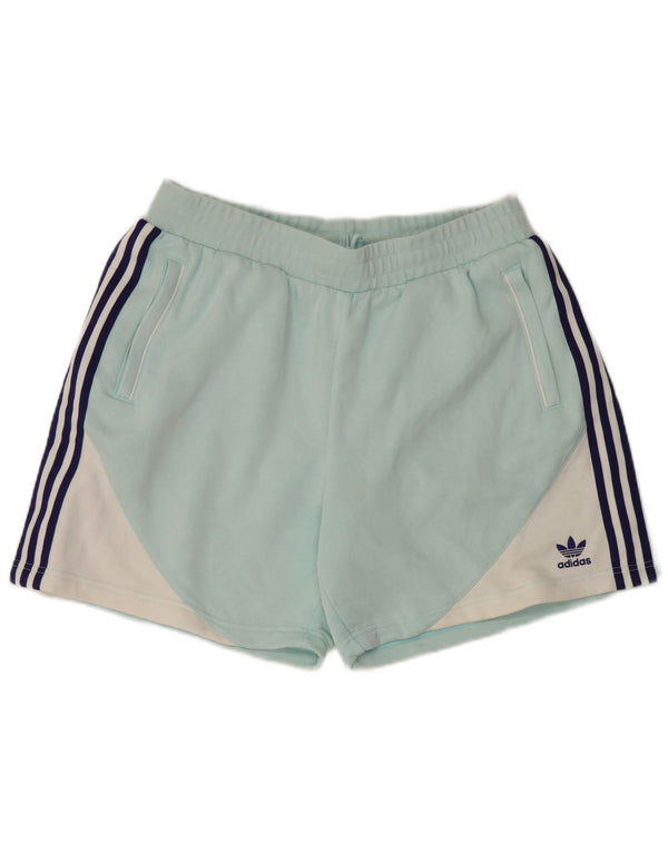 Adidas Short de sport pour homme Large en coton color block turquoise