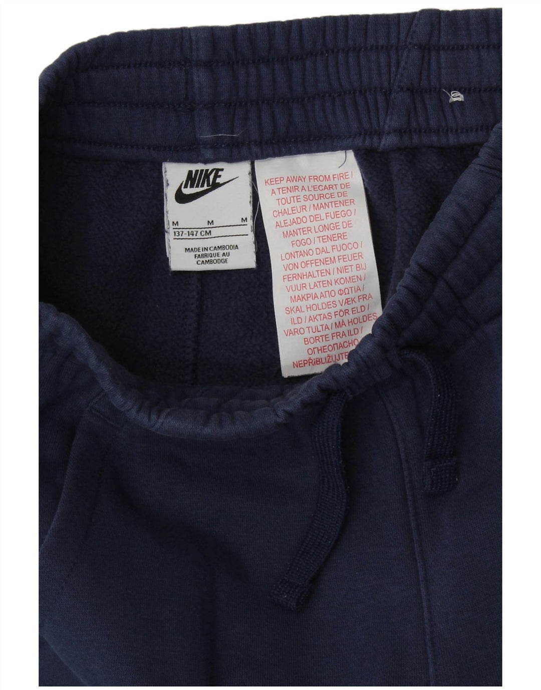 NIKE Pantalon de survêtement graphique pour garçon 10-11 ans Bleu marine moyen
