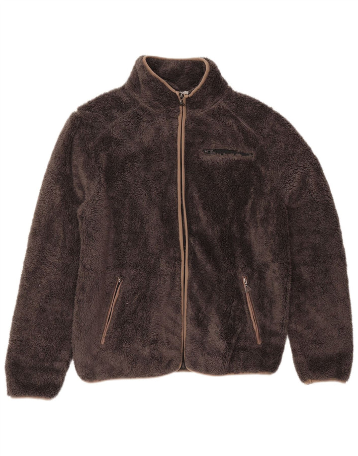 Carrera Veste polaire coupe ample pour femme UK 18 XL Marron Polyester