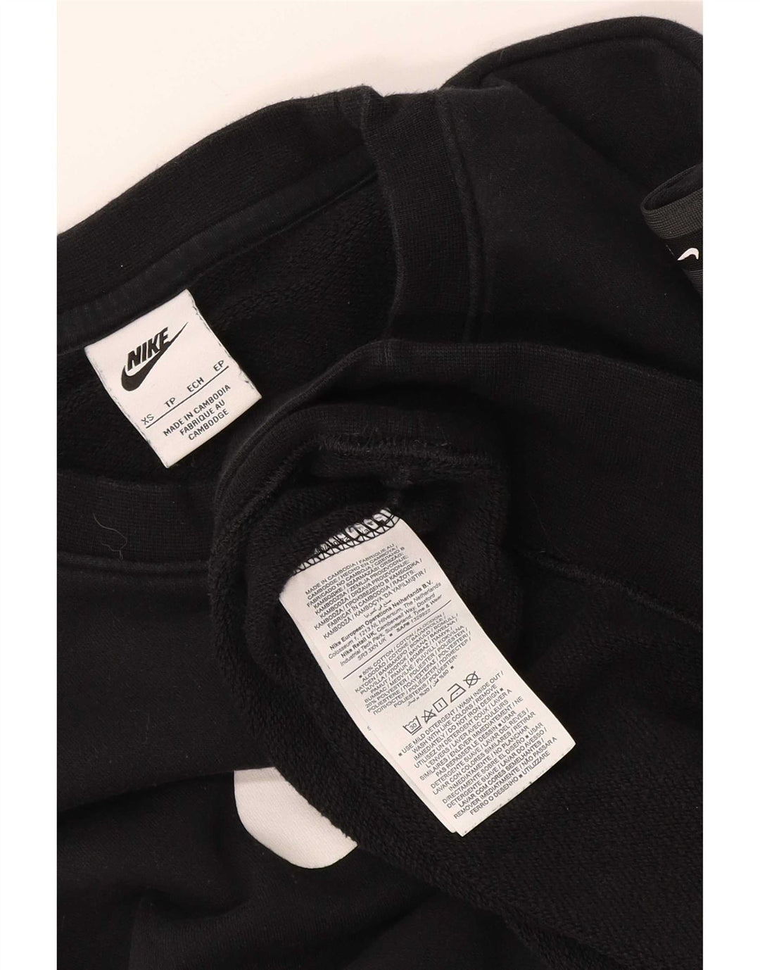 Nike Sweat-shirt graphique pour homme XS en coton noir