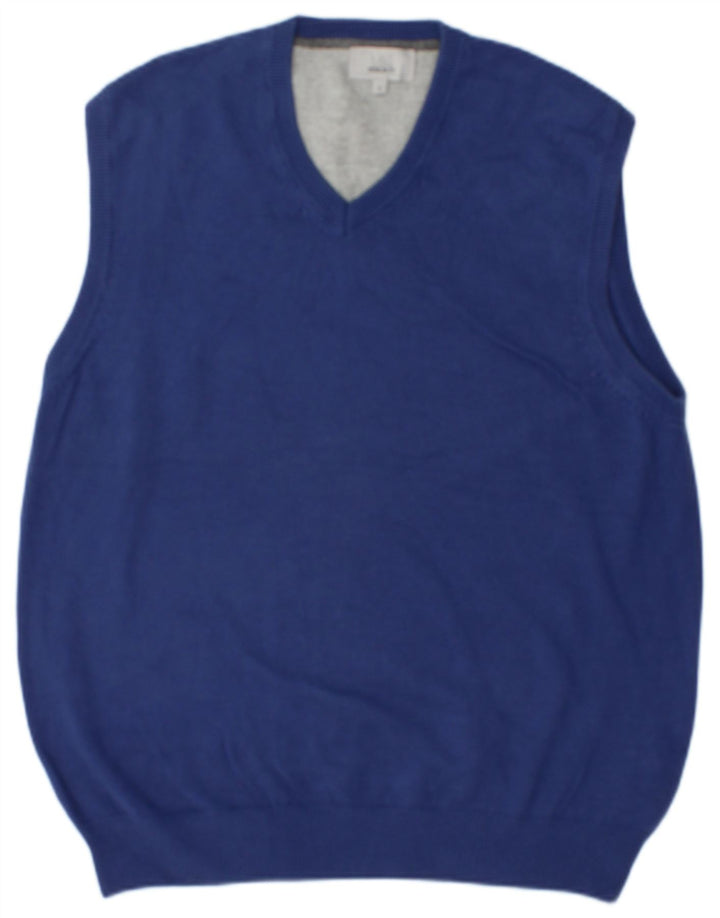 MARKS & SPENCER Débardeur coupe classique pour homme en coton bleu moyen