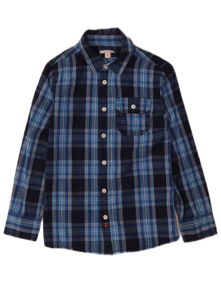 Esprit Chemise Garçon 8-9 ans Bleu Carreaux Coton