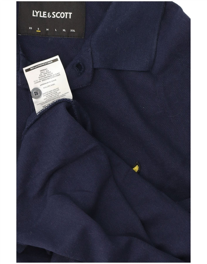 Lyle & Scott Polo Homme Petit Bleu Marine Coton